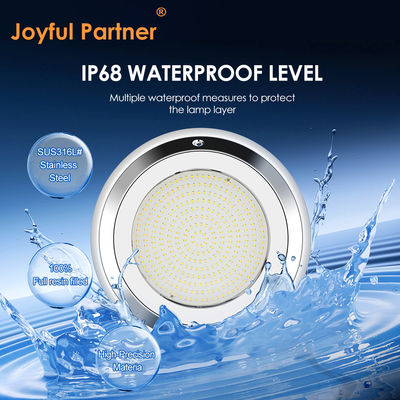 IP68 280mm 벽에 장착 된 스테인리스 스틸 RGB 수중 LED 수영장 빛