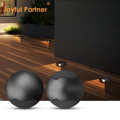 측면 시야 지하 램프 12V-24V DC IP67 알루미늄 하우징 DIA60MM 양방향