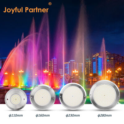 잠수 수영장 조명 PAR56 6W SMD2835 초 얇은 SS316L + ABS 방수 DC12V