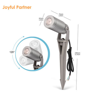DC 24V 10W LED 스팟 스파이크 야드 라이트 RGBW 4in1 휴대용 방수 야외 조명