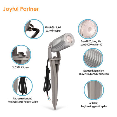 DC 24V 10W LED 스팟 스파이크 야드 라이트 RGBW 4in1 휴대용 방수 야외 조명