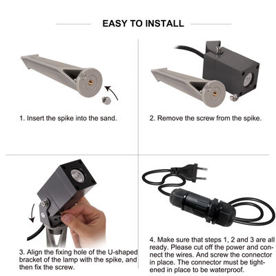 LED 정원 스팟 라이트 방수 IP65 알루미늄 야외 잔디 램프 CE 인증