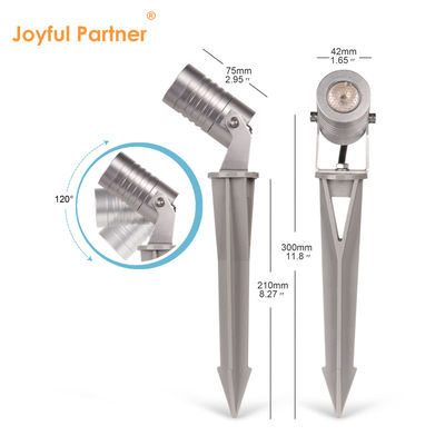 LED 스파이크 1w 2w 3w 야외 정원 스포트 라이트 야드 나무 잔디를위한 풍경 조명