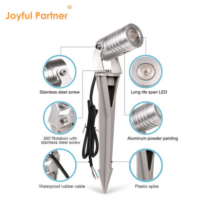 LED 스파이크 1w 2w 3w 야외 정원 스포트 라이트 야드 나무 잔디를위한 풍경 조명