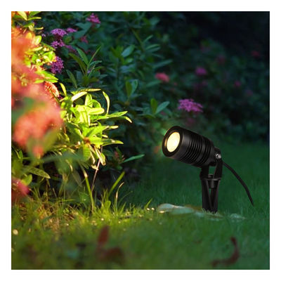COB 풍경 조명 조정 가능한 10W 24V 또는 100~240VAC RGBW 알루미늄 보디 4in1 Yard Pathway