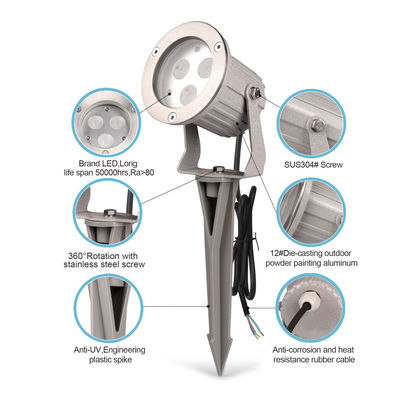 RGB 다채로운 풍경 야외 나무 스팟 라이트 방수 9W 정원 LED 홍수 조명
