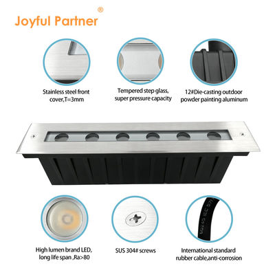 6W 12W 정원 선형 조명 수온 하얀색 SUS 316 길이 328MM 야외 사용