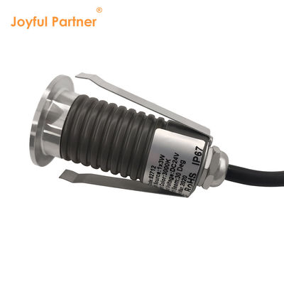 미니 IP67 지하등 방수 단색 3000K 스테인리스 스틸 1W 3W 매립형