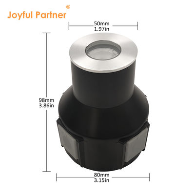 LED 지하 묘등 스테인리스 스틸 316 1w 2w 3w DC 24v 플라스틱 뒷 박스