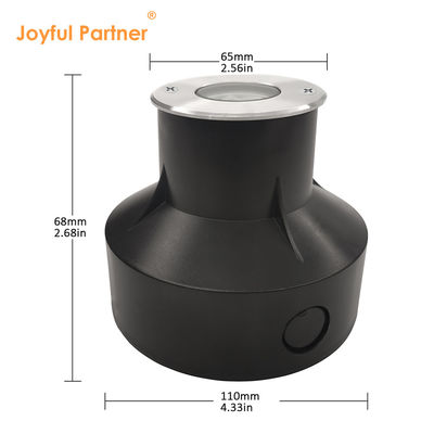 지상 내장 조명 1W 2W 3000k 따뜻한 흰색 IP67 좋은 열 분산 알루미늄 몸체