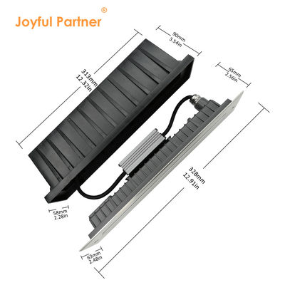 선형 LED 인그라운드 업 라이트 12W DMX512 스테인리스 스틸 앞 덮개 바닥
