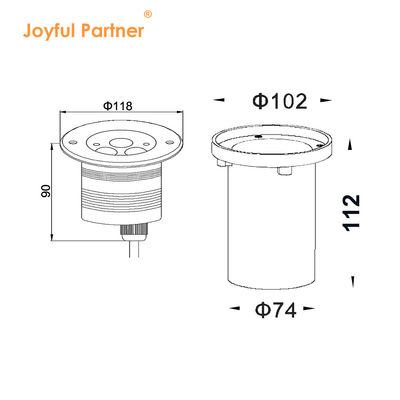 지하 LED 주차등 3W 6W 9W COB LED 정원등 외관