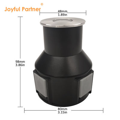 3W IP67 내장형 둥근 갑판 조명 316 스테인리스 스틸 전면 커버 DIA55MM DC24V