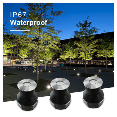 3W IP67 내장 된 둥근 덱 라이트 316 스테인리스 스틸 LED 지하 램프