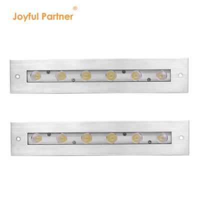 수중 선형 조명 316 스테인리스 스틸 DMX 512 RGB 12W DC24V 비대칭 렌즈 RGB3IN1
