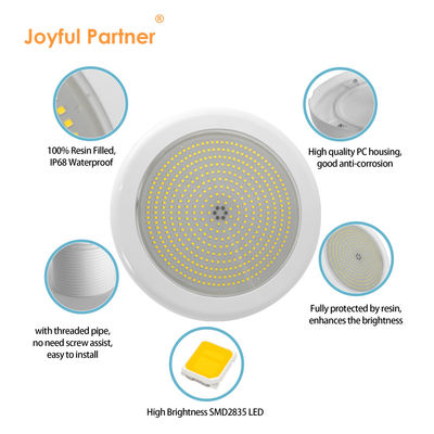 색상 수중 LED 수영장 樹脂 填充 IP68 35W AC12V 리모컨 PAR56 백색 빛