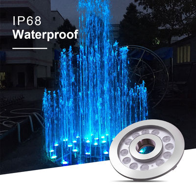 LED 분수 반지등 IP68 24W 스테인리스 스틸 수중등