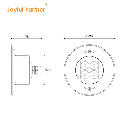 LED 수영장 수중 조명 316 스테인리스 스틸 2700K - 6500K CEM 승인