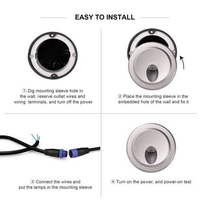 야외 LED 벽등 IP65 방수 알루미늄 LED 등대 계단