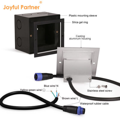 벽에 꽂힌 2W Osram SMD LED 단계 조명 IP65 현대 디자인 알루미늄 재료 복도