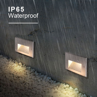 평면 IP65 LED 벽등 12V 24V 따뜻한 흰색 LED 계단 벽등