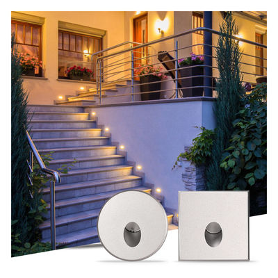 스마트 LED 벽 램프 IP65 알루미늄 시체 사각형 모양 DC 24v 1w 2w 3w LED 계단 조명