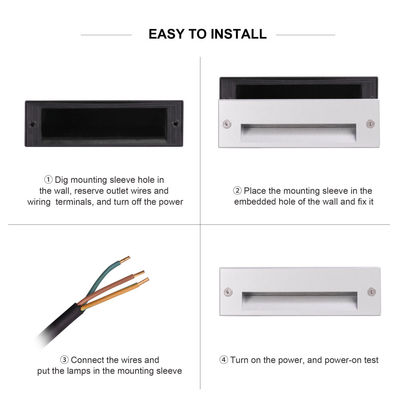 IP65 3W 5W LED 벽등 계단 모서리에 선형 조명