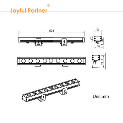 IP65 방수 LED 벽 세탁기 조명 고전압 110V 220V LED 도시 색상 조명