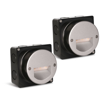 알루미늄 야외 LED 계단등 IP65 둥근 덮개 정면 장갑 벽 계단