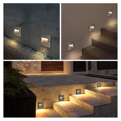 정면 알루미늄 LED 틈새 벽등 IP65 측면 계단 LED 계단 계단등