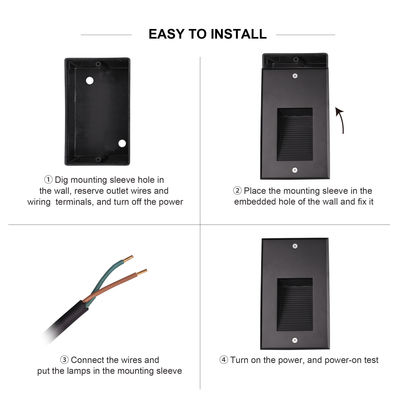 SMD 6W LED 벽등 IP65 묻힌 바닥등 야외 LED 계단등