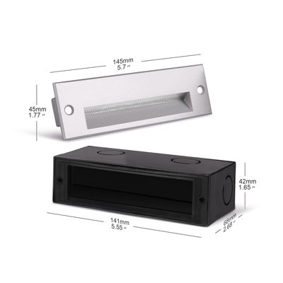 직사각형 묻힌 LED 벽 팩 조명 220VAC 5W 따뜻한 흰색 LED 보행선 조명