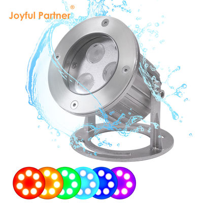 IP68 RGB LED 분수 조명 수중 스테인리스 스틸 LED 분수 점광