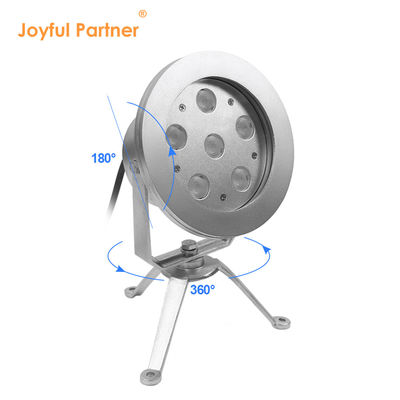 LED 분수 램프 6*2W RGB DMX 스테인리스 스틸316 몸체 DC12V/24V IP68 수영장용