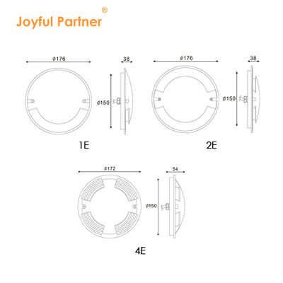 야외 LED 워크오버 조명 IP67 지름 70mm 3W 표면 장착 램프