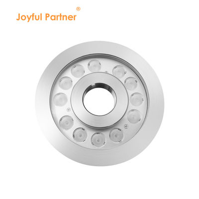 고전력 LED 분수 조명 IP68 중구 구멍과 스테인리스 스틸
