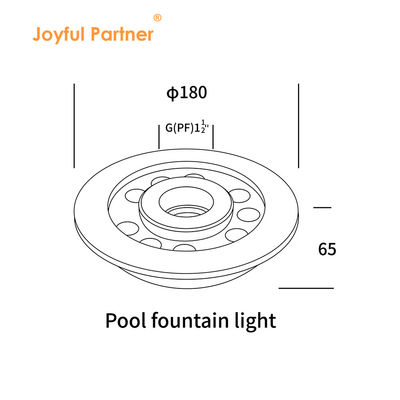 IP68 LED 분수 조명 36W 스테인리스 스틸 3 In 1 RGB 수중 조명