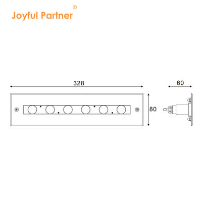 스테인리스 스틸 316L 수중 선형 빛 수중 수영장 램프 LED