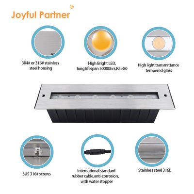 스테인리스 스틸 316L 수중 선형 빛 수중 수영장 램프 LED