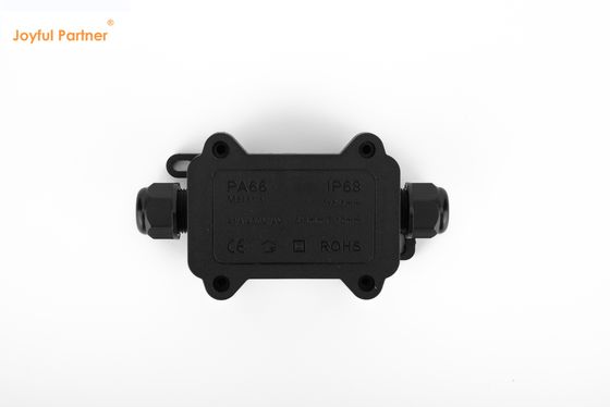 검은색 IP68 빠른 커넥터 24A 450VAC 방수 연결 상자 2 핀
