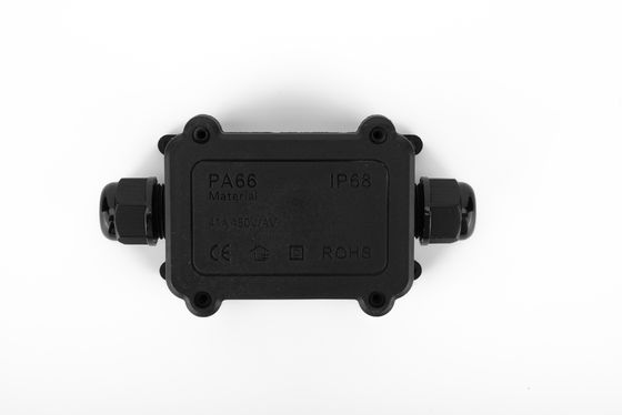 방수 케이블 연결 상자 H 타입 3 웨이 플라스틱 검은 색 빠른 터미널