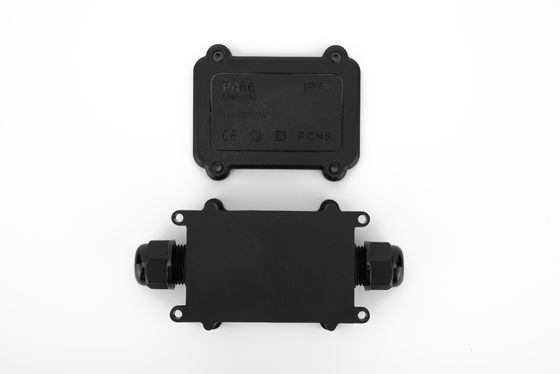 방수 케이블 연결 상자 H 타입 3 웨이 플라스틱 검은 색 빠른 터미널