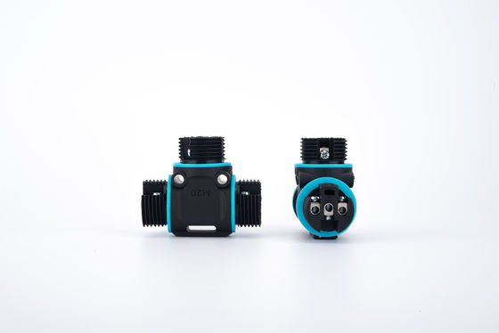 빠른 설치 IP68 방수 플라스틱 2/3 핀 여성 원형 커넥터 전기 변환기