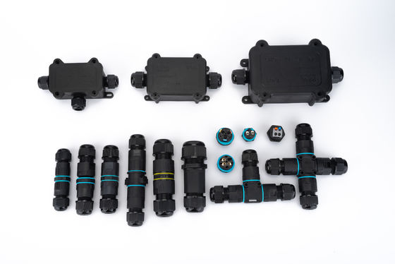 빠른 설치 IP68 방수 플라스틱 2/3 핀 여성 원형 커넥터 전기 변환기