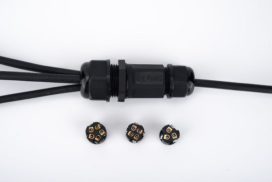 IP68 퀵 커넥터 방수 1 입력 2 출력 블랙 색상 지하 케이블 정션 박스용