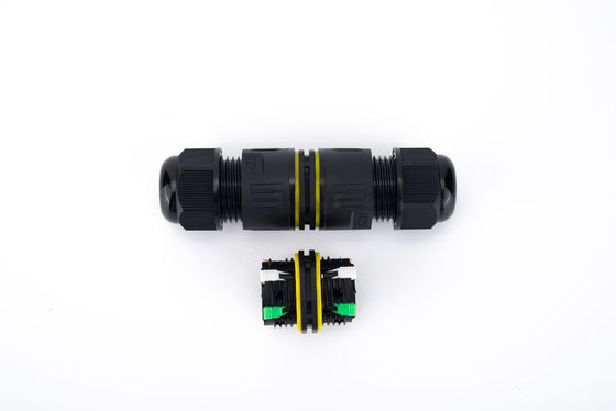 전선 케이블 커넥터 32A 250VAC IP68 방수 2구 커넥터 6-12mm DIA