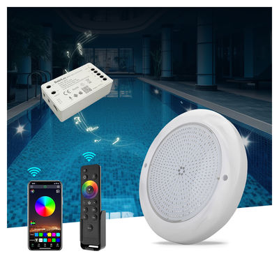 LED 수영장 조명 수중 수영 조명 RGB 230mm 18W 표면 장착 IP68 DC12V 3000K