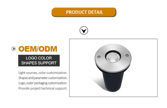 LED 인그라운드 장사 램프 IP67 1W 3W DIA67MM DC24V 바닥 웅덩이 방수