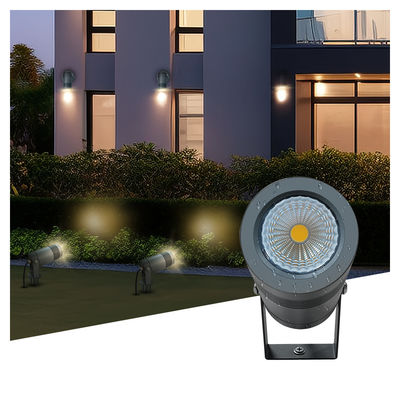 IP65 야외 6W COB 지상 조명 조정 가능한 각 위 아래 조명 스팟 정원 LED 스파이크 조명