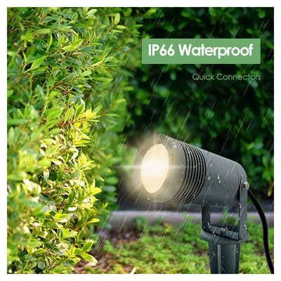 IP65 LED 풍경 조명 10W 2700k 3000k 건축 램프 피카드 정원 조명 기본 또는 스파이크